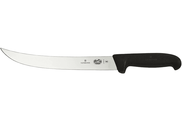 Couteau à parer victorinox 5.7203.25 lame renversée 25cm manche fibrox noir