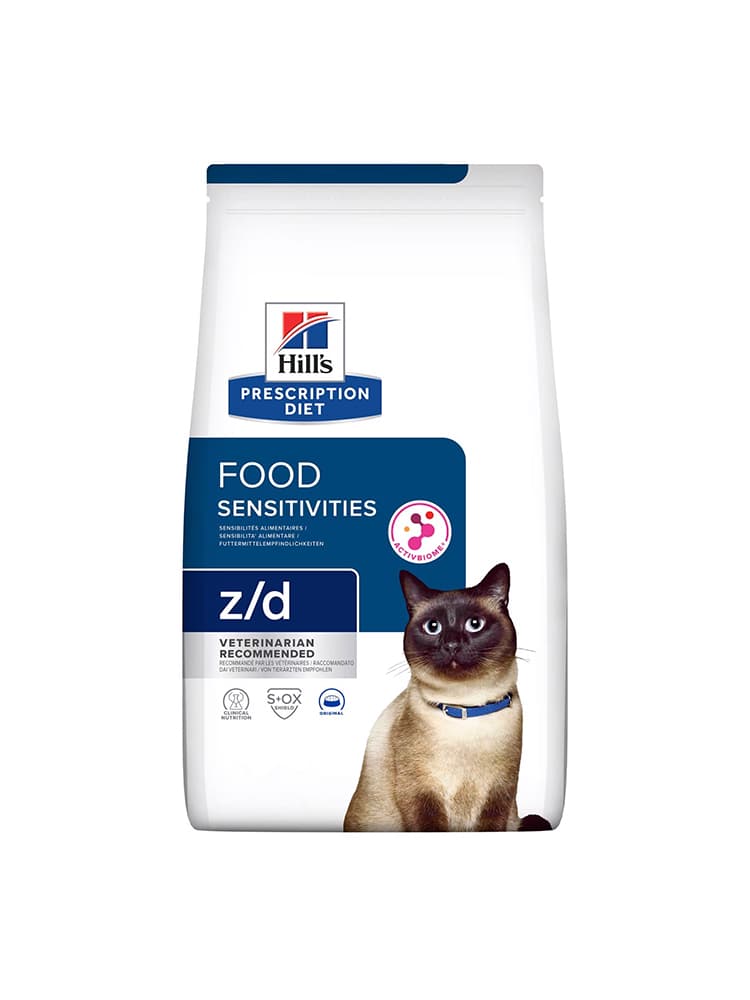 Hill's Chat Sensibilités Alimentaires z/d Activbiome+ 1,5 kg
