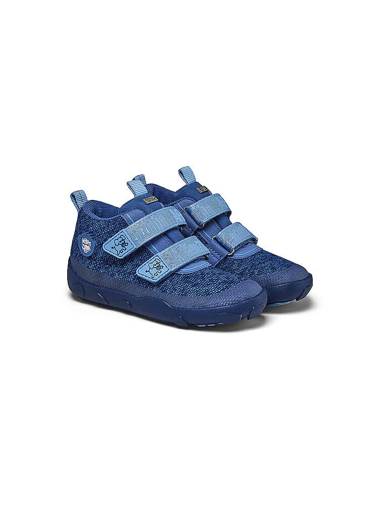 AFFENZAHN Chaussures pieds nus pour enfants - Chaussures de transition KNIT HAPPY Éléphant bleu marine | 28