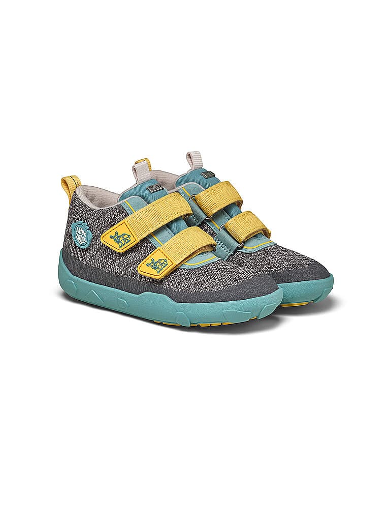 AFFENZAHN Chaussures pieds nus pour enfants - Baskets KNIT HAPPY Rhinocéros pétrole | 21
